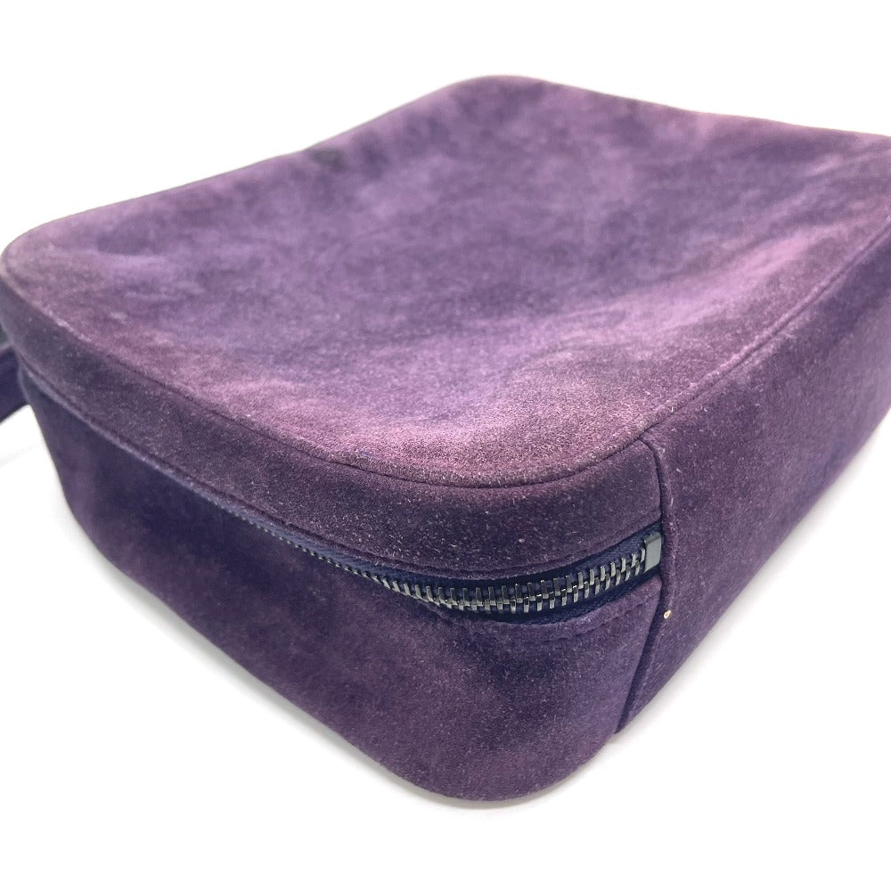 CHANEL Handbag suede purple CC COCO Mark Square bag Women Used Authentic