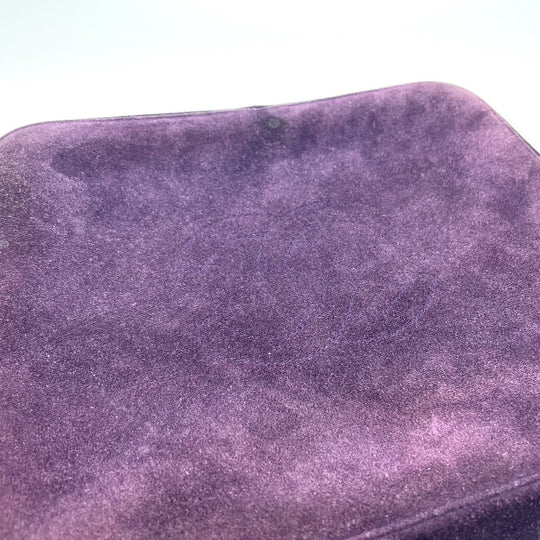 CHANEL Handbag suede purple CC COCO Mark Square bag Women Used Authentic