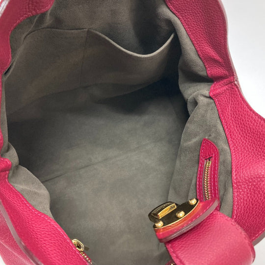 LOUIS VUITTON Handbag M93817 monogram mahina leather Red Monogram Mahina Thiells PM Women Used Authentic