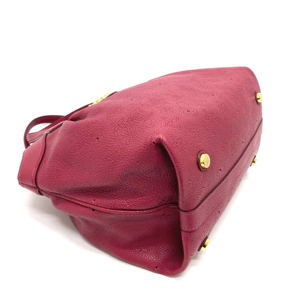 LOUIS VUITTON Handbag M93817 monogram mahina leather Red Monogram Mahina Thiells PM Women Used Authentic