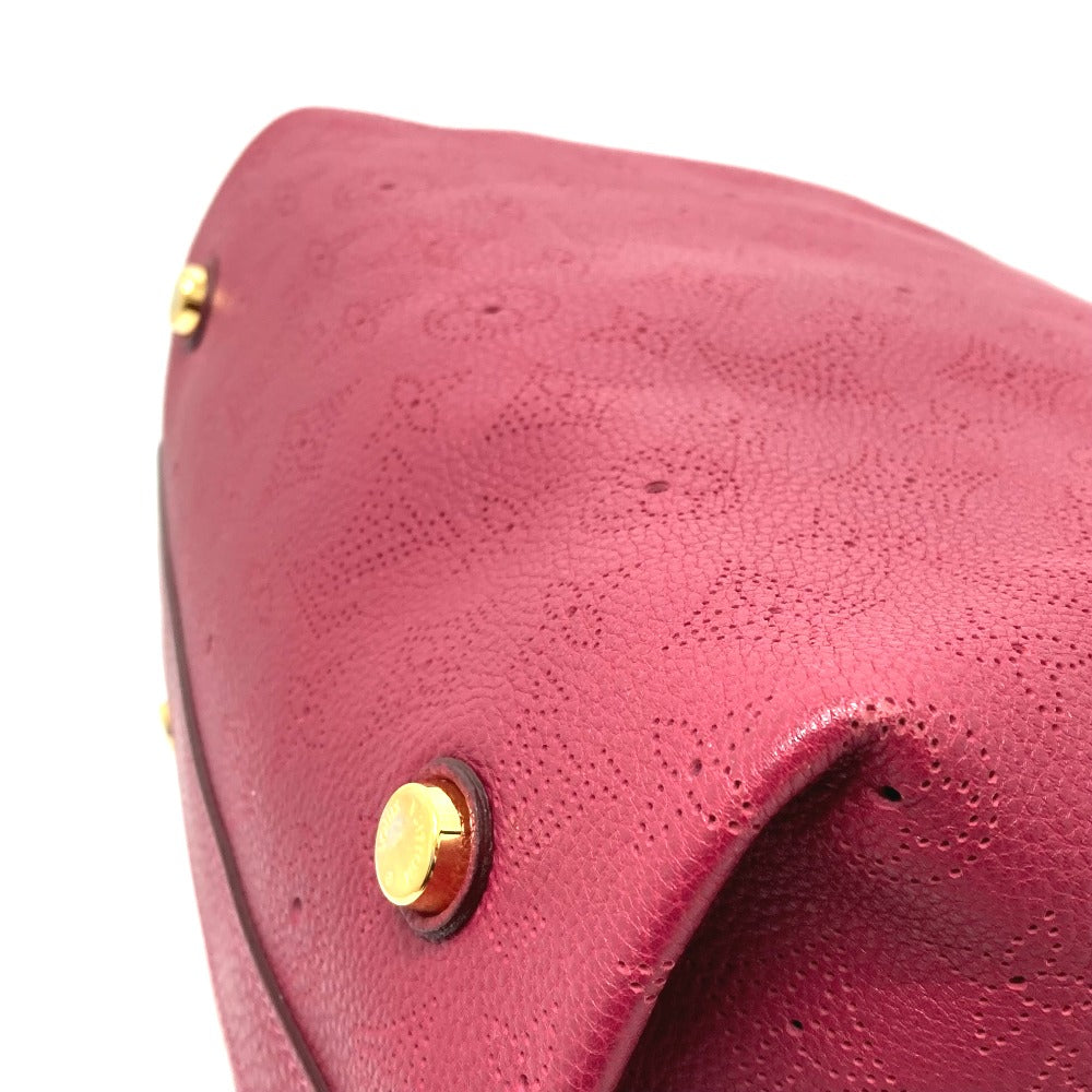 LOUIS VUITTON Handbag M93817 monogram mahina leather Red Monogram Mahina Thiells PM Women Used Authentic