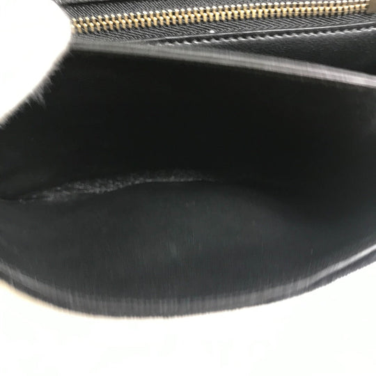 CELINE Shoulder Bag suede Black x multicolor Small C multi beads Women Used Authentic