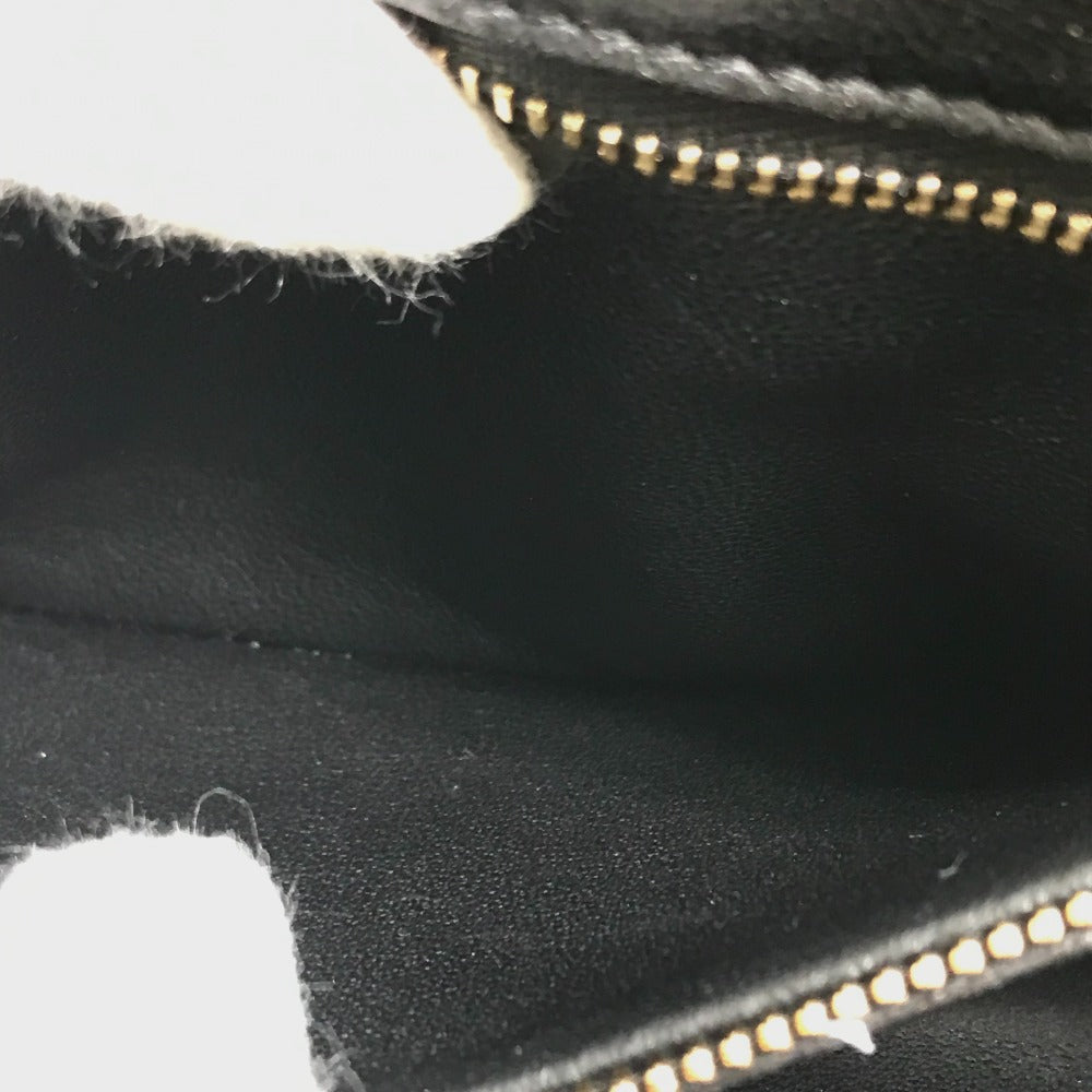 CELINE Shoulder Bag suede Black x multicolor Small C multi beads Women Used Authentic