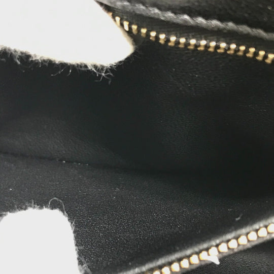 CELINE Shoulder Bag suede Black x multicolor Small C multi beads Women Used Authentic