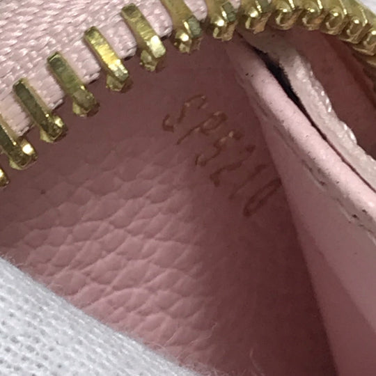 LOUIS VUITTON Long Wallet Purse M80403 Monogram Ann Platt Leather pink Monogram Ann Platt By the pool Women Used Authentic