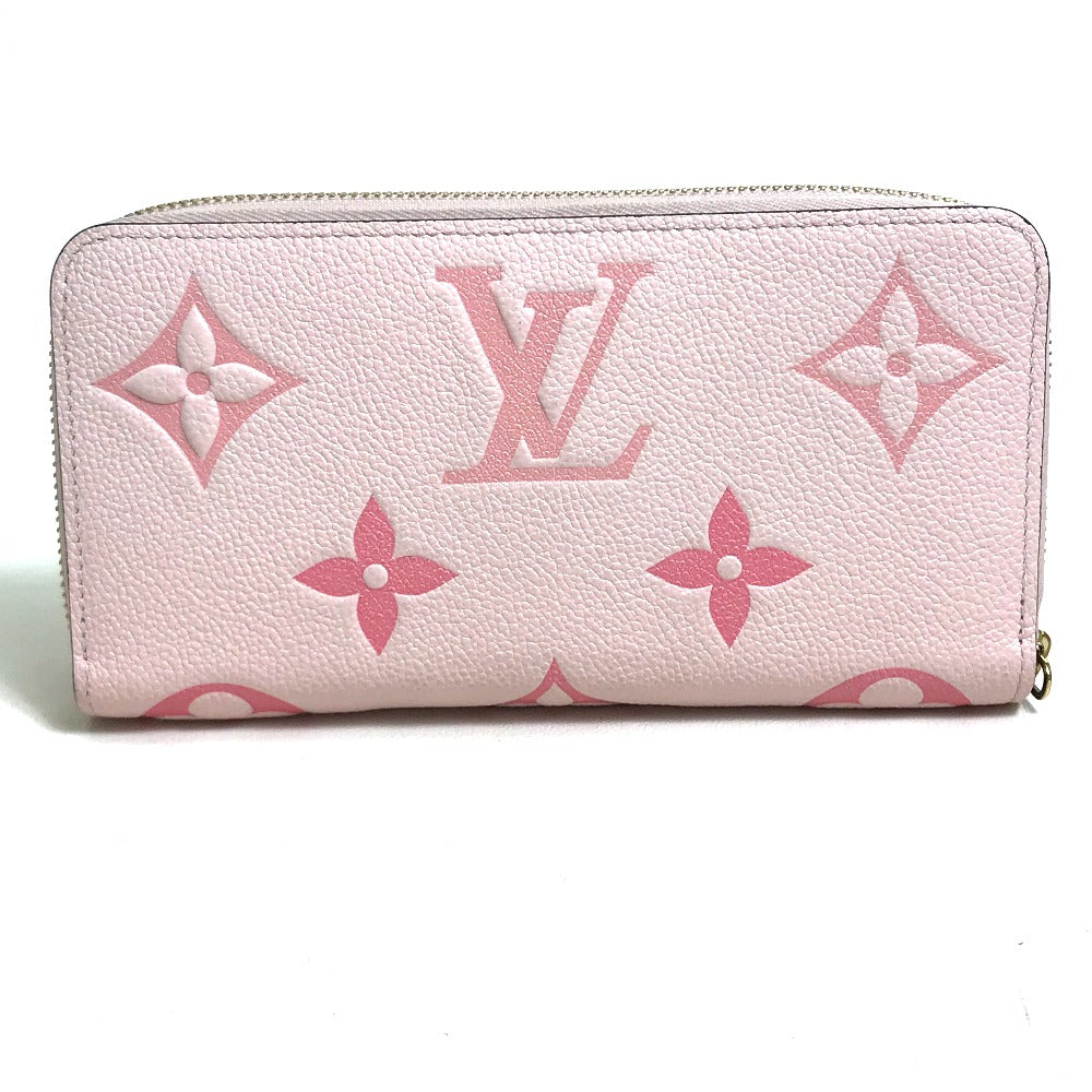 LOUIS VUITTON Long Wallet Purse M80403 Monogram Ann Platt Leather pink Monogram Ann Platt By the pool Women Used Authentic