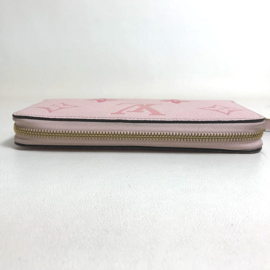 LOUIS VUITTON Long Wallet Purse M80403 Monogram Ann Platt Leather pink Monogram Ann Platt By the pool Women Used Authentic