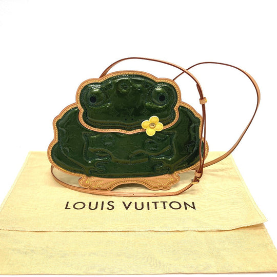 LOUIS VUITTON Shoulder Bag ‚l92269 Monogram Vernis green Monogram Vernis Conte de Fe Women Used Authentic