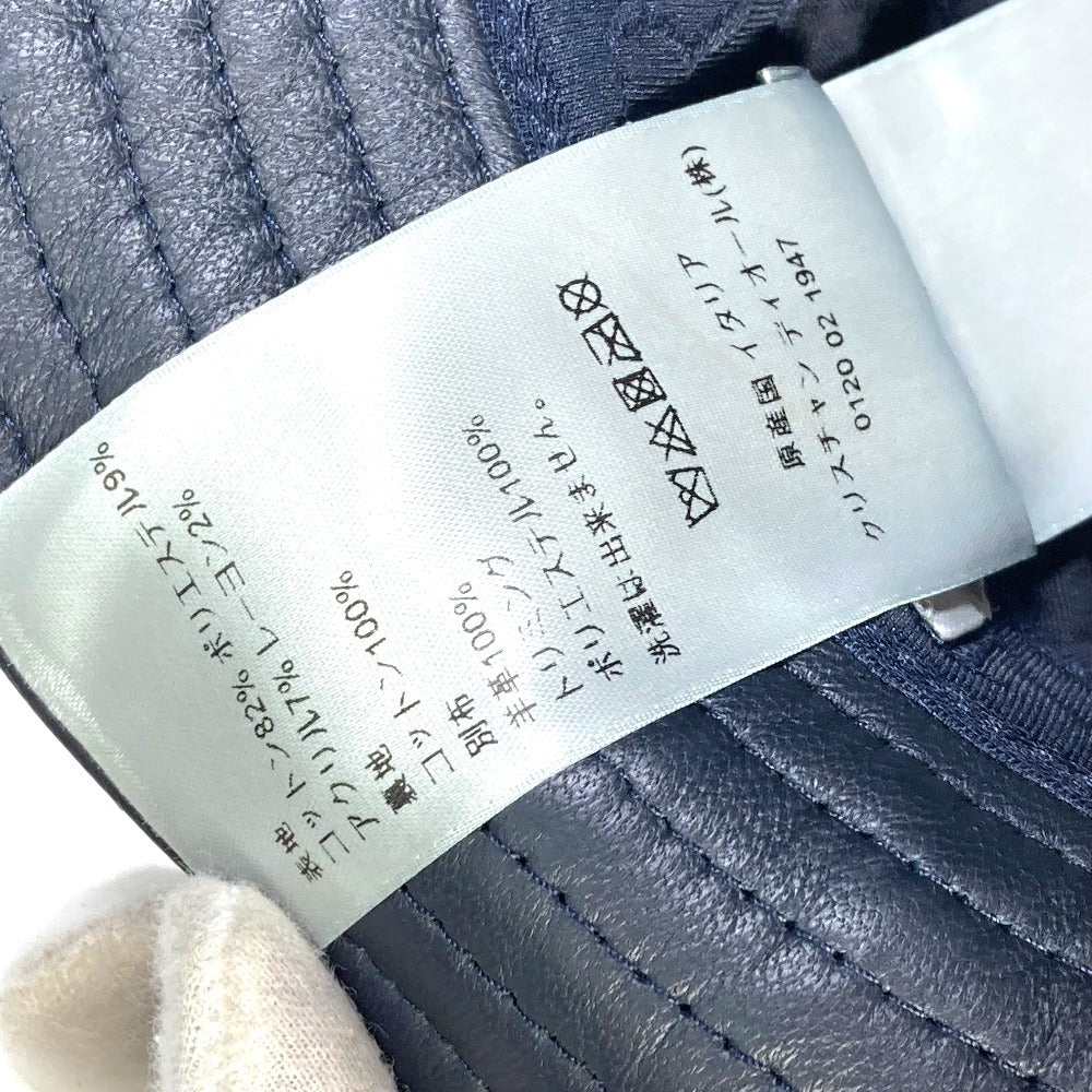 Christian Dior hat 113C907A4502 Canvas / leather Navy Oblique Bucket Women M Used Authentic
