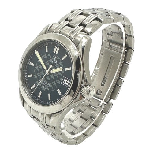 OMEGA Watches Mechanical Automatic 2508.80 Stainless Steel Silver Jacques Mayol 2002 Seamaster chronometer blue dial