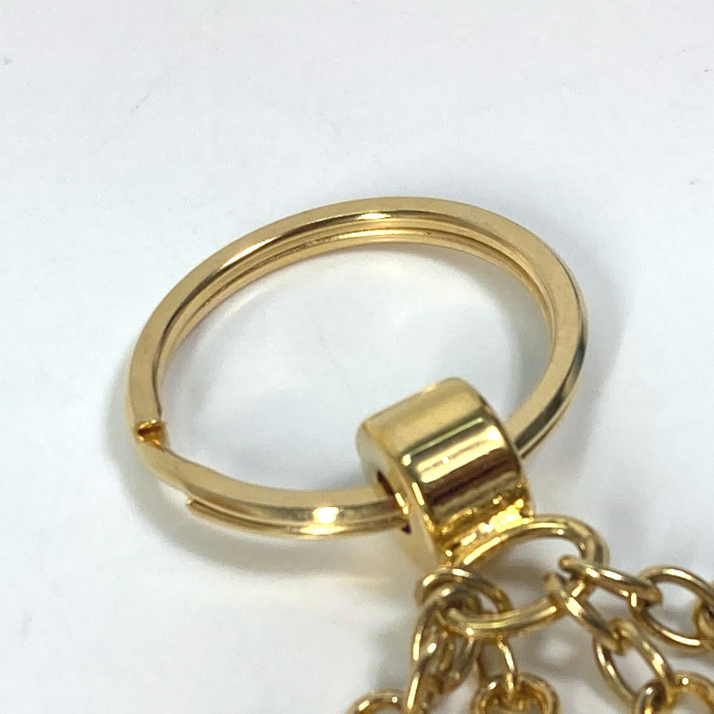 Christian Dior key ring Gold Plated gold Perfume Bag charm Women Used Authentic