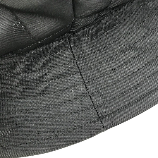 CELINE hat  2AUB0930C Nylon black logo quilting Women S/57 Used Authentic