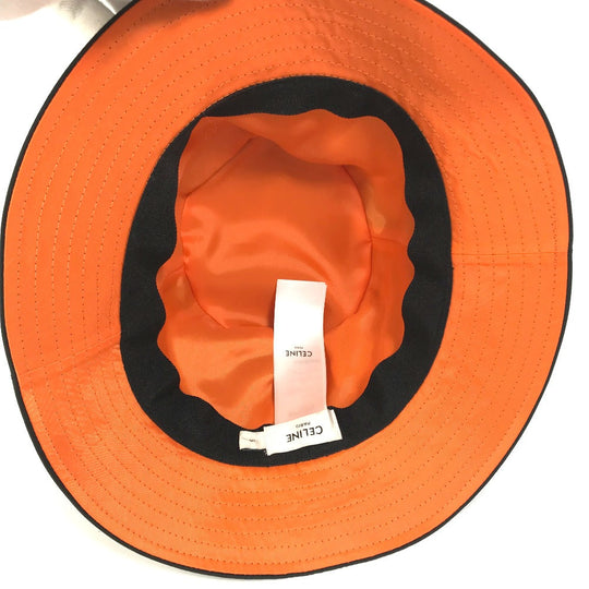 CELINE hat  2AUB0930C Nylon black logo quilting Women S/57 Used Authentic