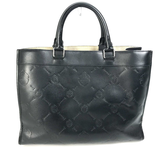 Berluti Tote Bag leather black logo Ulysse Small mens Used Authentic