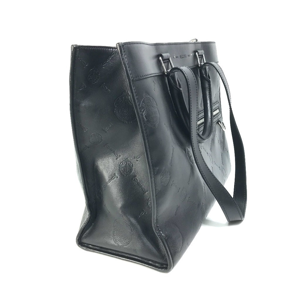 Berluti Tote Bag leather black logo Ulysse Small mens Used Authentic