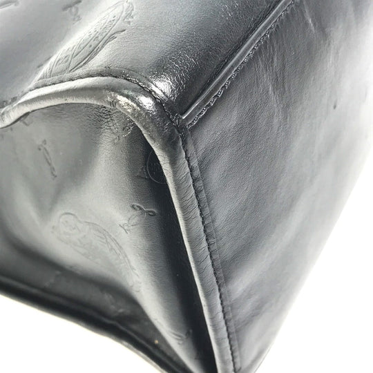 Berluti Tote Bag leather black logo Ulysse Small mens Used Authentic