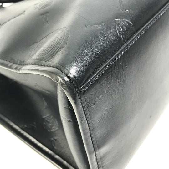 Berluti Tote Bag leather black logo Ulysse Small mens Used Authentic