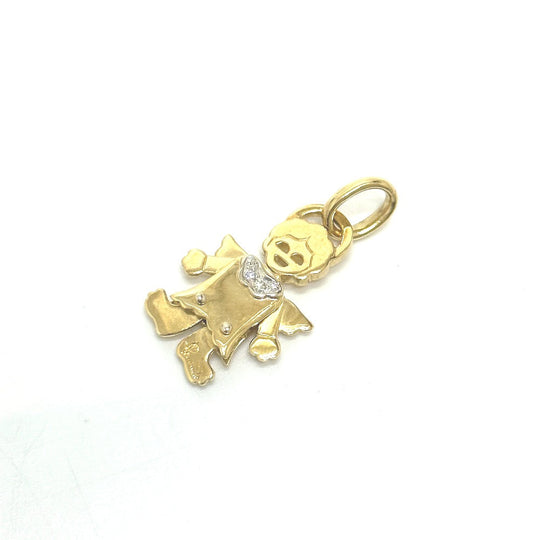 Pomellato Necklace K18YG , K18WG gold angel angel diamond