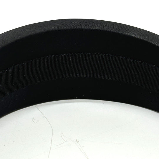 PRADA hair accessory Nylon black Triangle logo hair accessory Women Used Authentic