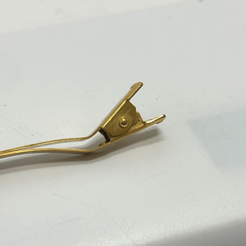CHANEL Valletta Gold Plated gold Barrette Women Used Authentic