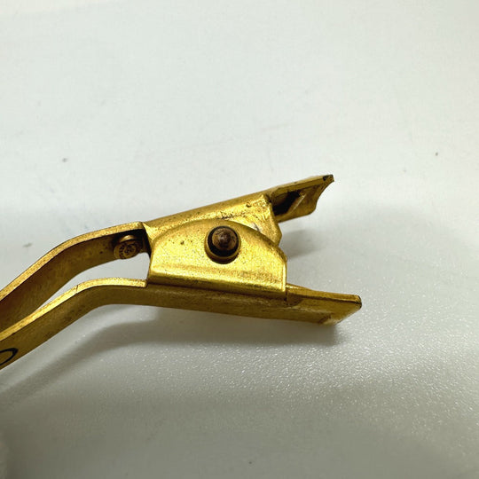 CHANEL Valletta Gold Plated gold Barrette Women Used Authentic