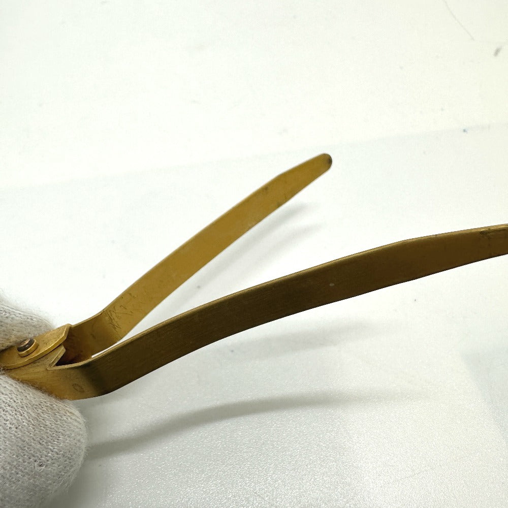 CHANEL Valletta Gold Plated gold Barrette Women Used Authentic