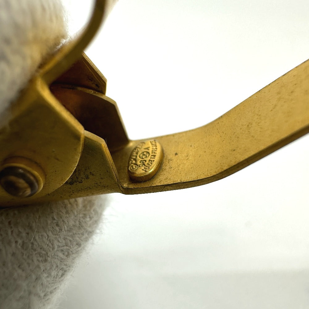CHANEL Valletta Gold Plated gold Barrette Women Used Authentic