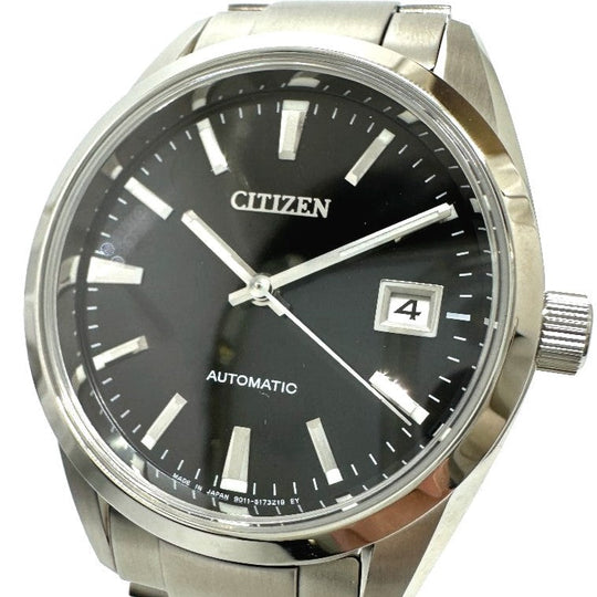 CITIZEN Watches Mechanical Automatic 9011-S125804 Stainless Steel Silver mechanical black dial mens Used Authentic