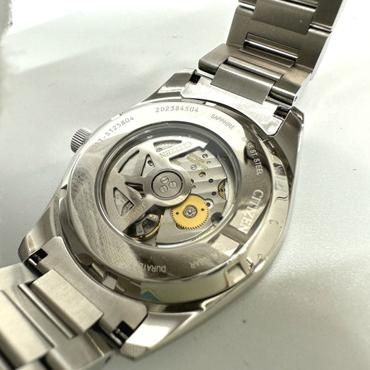 CITIZEN Watches Mechanical Automatic 9011-S125804 Stainless Steel Silver mechanical black dial mens Used Authentic
