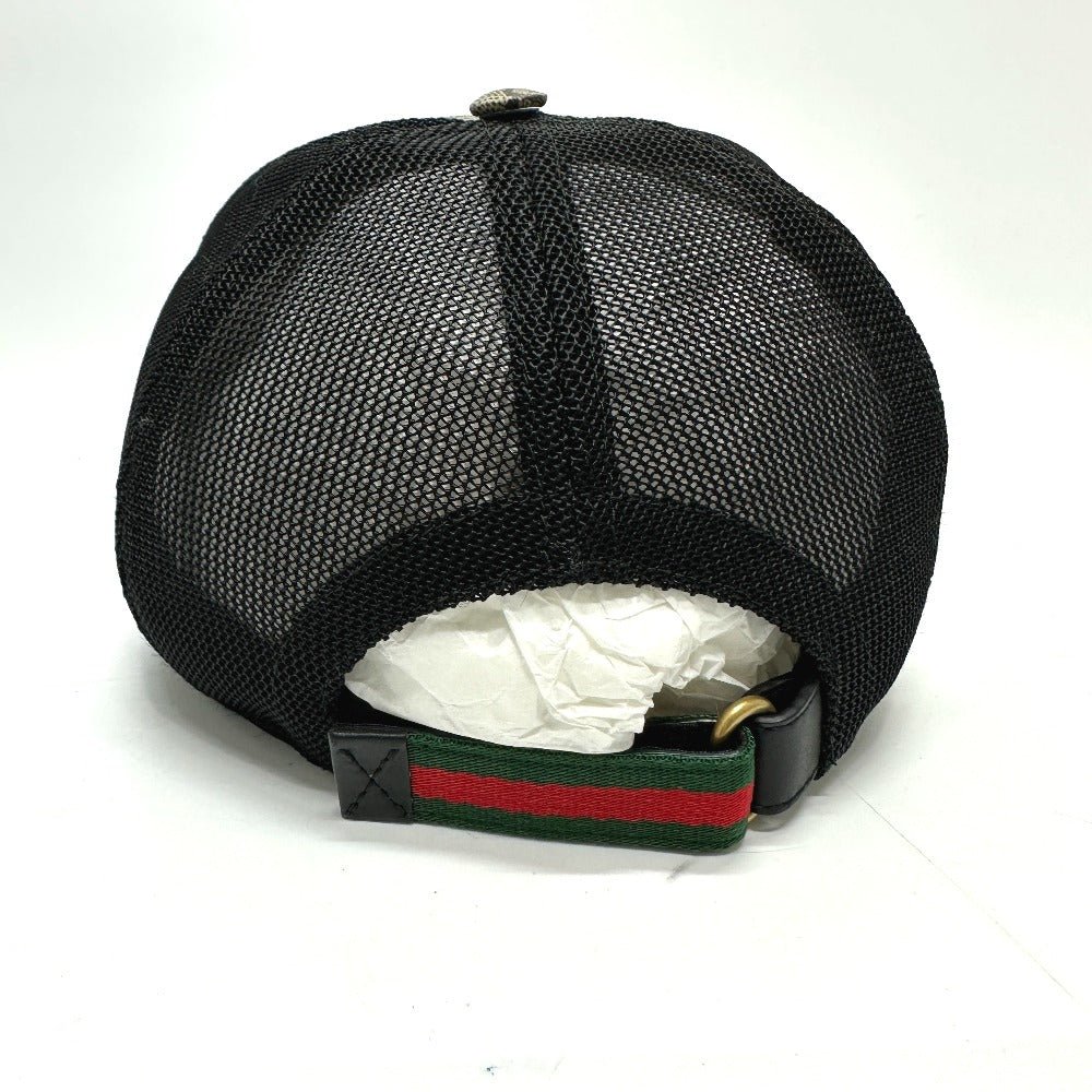 GUCCI cap 426887 GG Supreme Canvas beige Print GG mens 58 Used Authentic