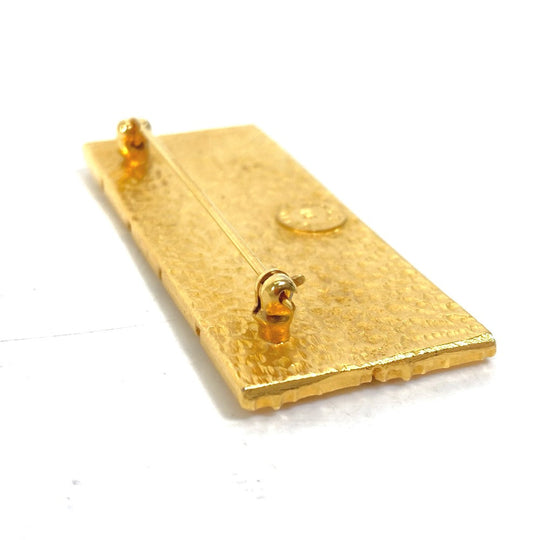 CELINE Brooch Gold Plated gold Arc de Triomphe vintage Women Used Authentic