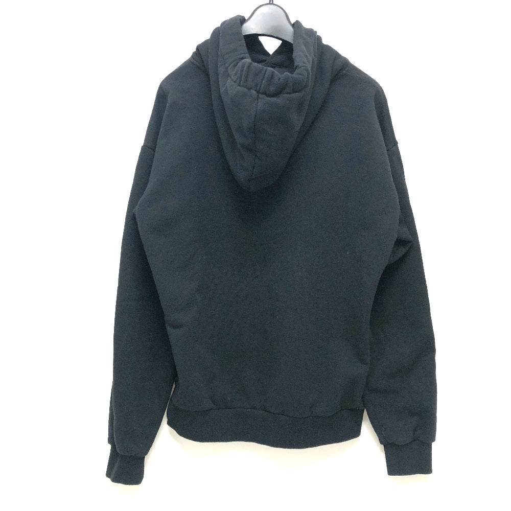 CELINE Hoodie 2Y468670Q cotton black logo laces Hoodie mens XS Used Authentic
