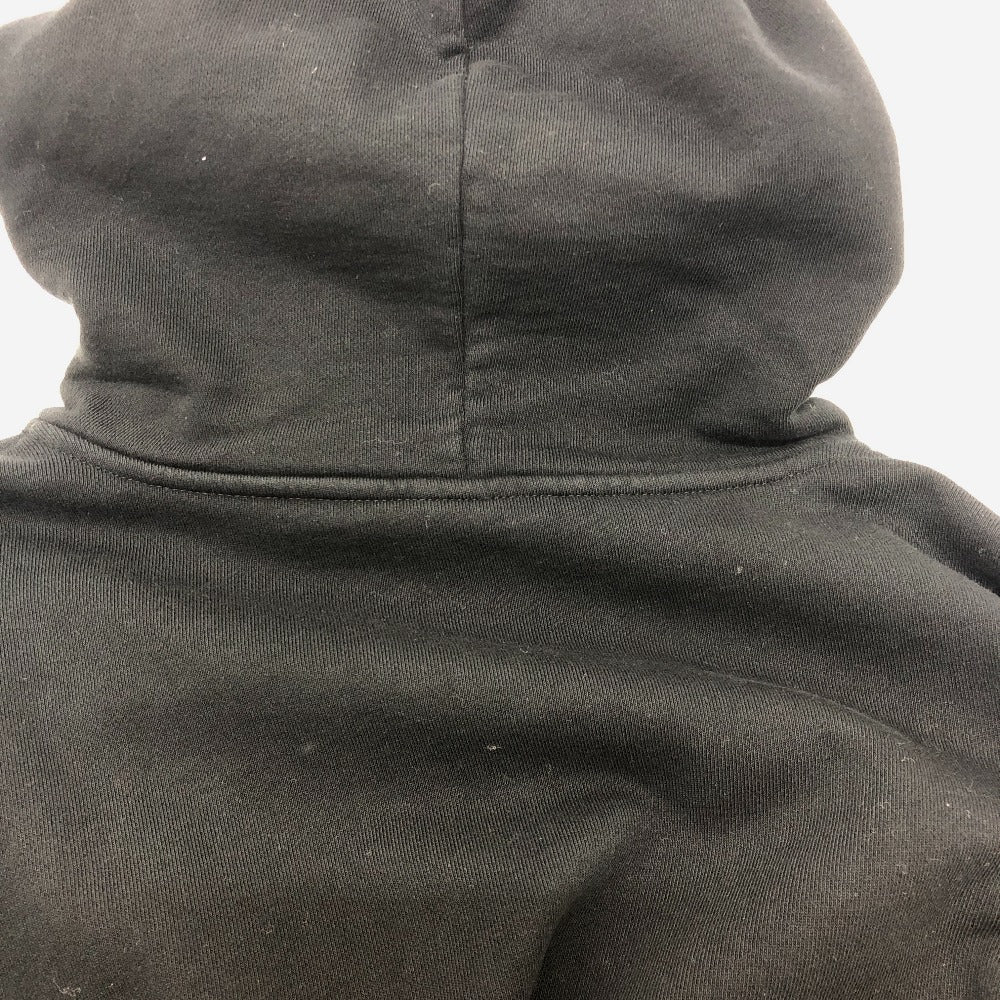 CELINE Hoodie 2Y468670Q cotton black logo laces Hoodie mens XS Used Authentic