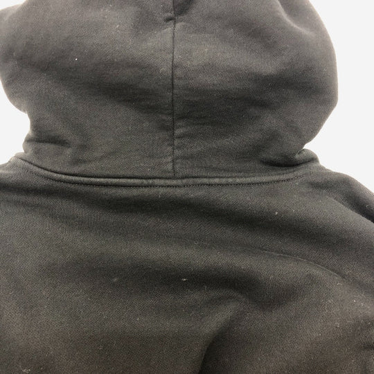 CELINE Hoodie 2Y468670Q cotton black logo laces Hoodie mens XS Used Authentic