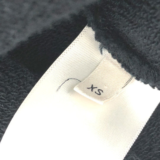 CELINE Hoodie 2Y468670Q cotton black logo laces Hoodie mens XS Used Authentic