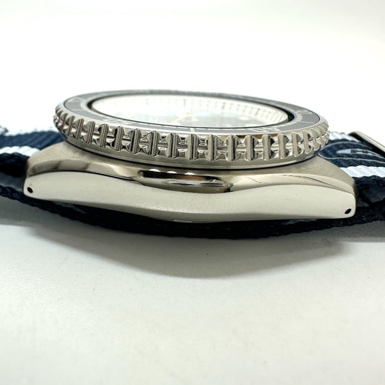 SEIKO Watches Mechanical Automatic 4R36-15A0 Stainless Steel, Nylon Belt Silver Seiko 5 super cub blue dial mens Used Authentic
