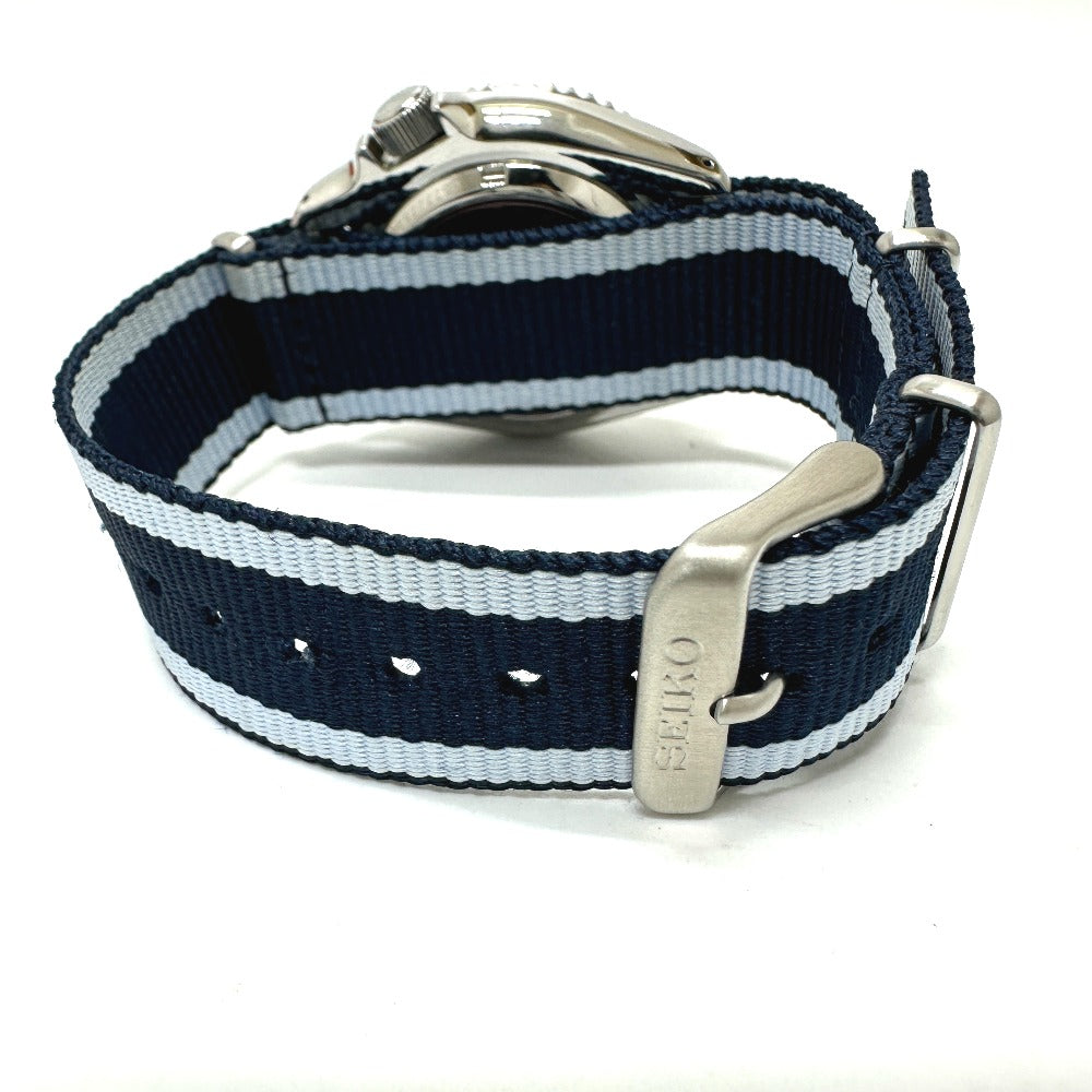 SEIKO Watches Mechanical Automatic 4R36-15A0 Stainless Steel, Nylon Belt Silver Seiko 5 super cub blue dial mens Used Authentic