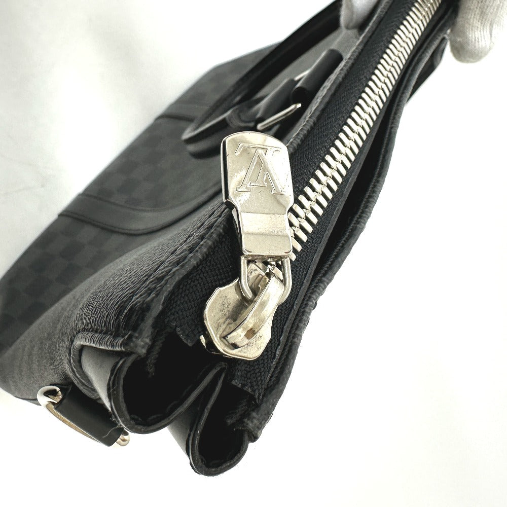 LOUIS VUITTON Tote Bag N40000 Damier Grafitto Canvas black Damier Grafitte Anton mens Used Authentic