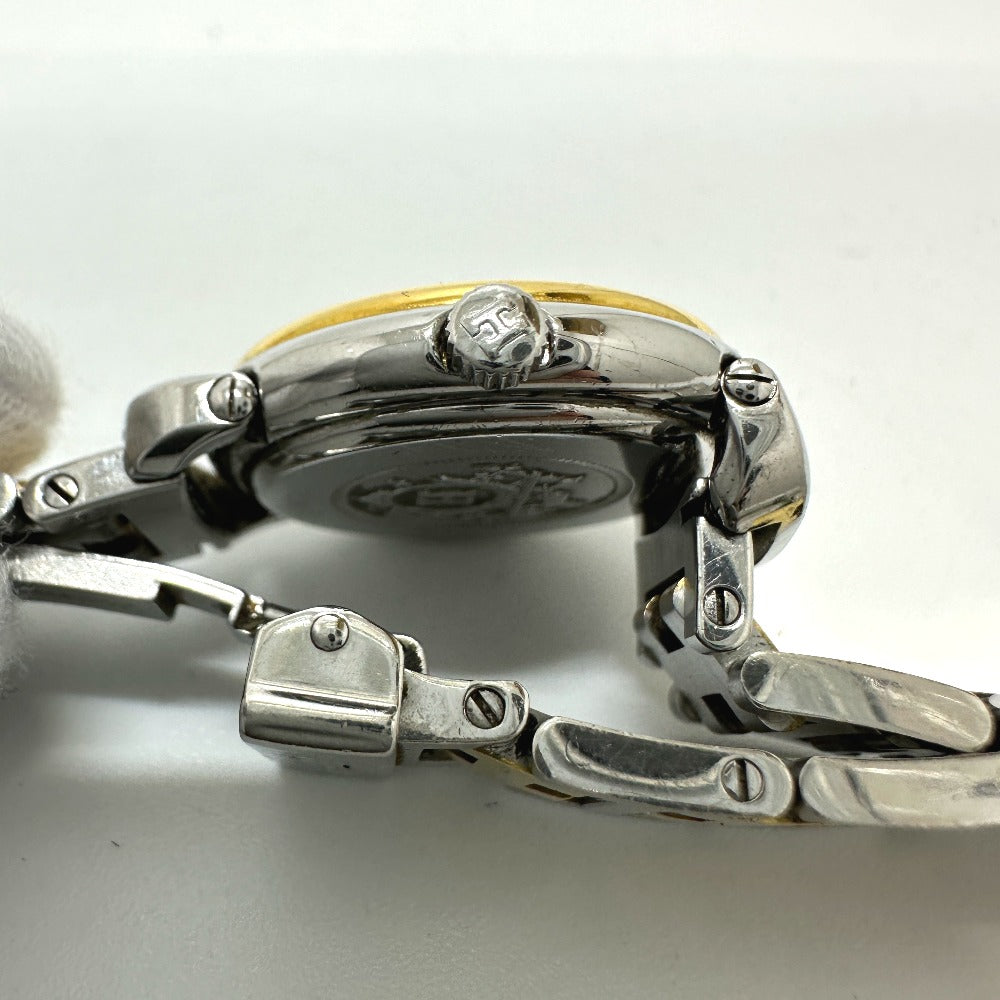 HERMES Watches Quartz PU2.220 Stainless Steel/Gold Plated Silver / Gold Pullman Women Used Authentic