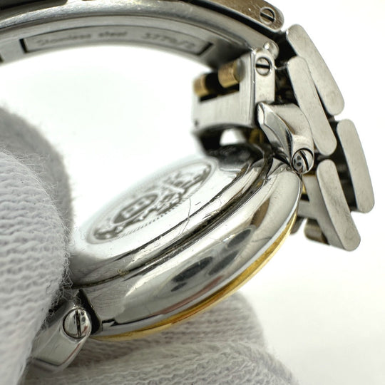 HERMES Watches Quartz PU2.220 Stainless Steel/Gold Plated Silver / Gold Pullman Women Used Authentic