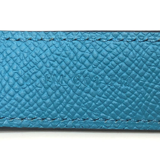 HERMES Shoulder strap Epsom blue bandouliere Women Used Authentic