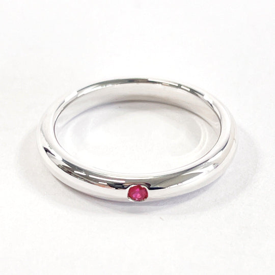 TIFFANY&Co. Ring Silver925, Ruby Silver El Saperetti Stacking band