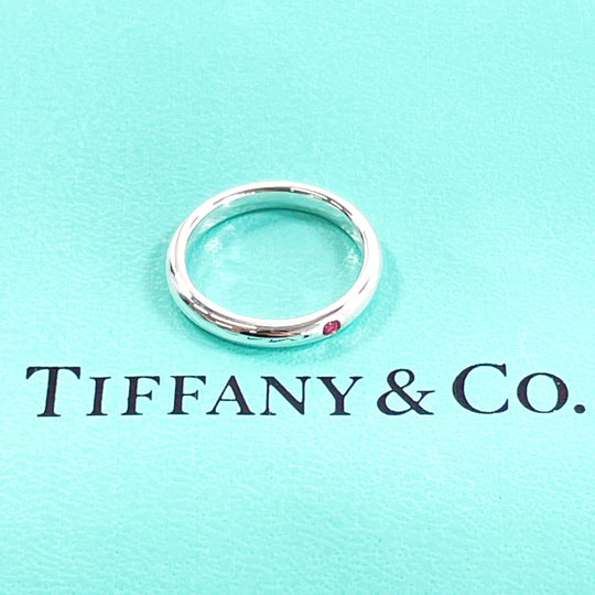 TIFFANY&Co. Ring Silver925, Ruby Silver El Saperetti Stacking band