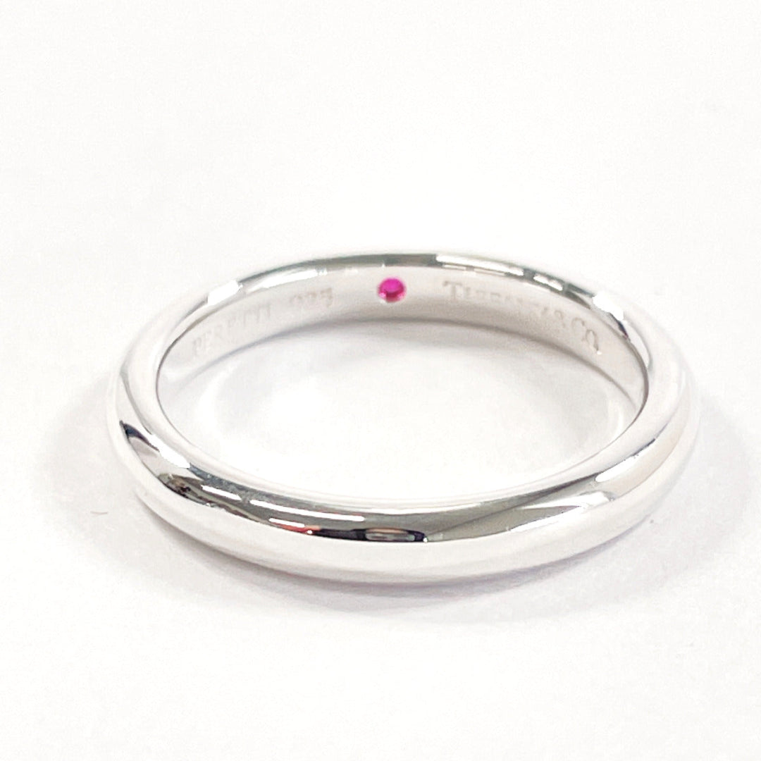 TIFFANY&Co. Ring Silver925, Ruby Silver El Saperetti Stacking band