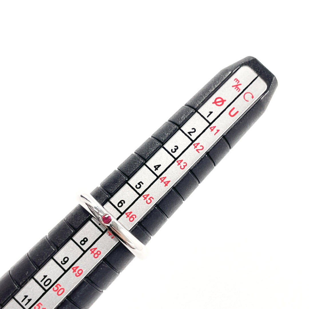 TIFFANY&Co. Ring Silver925, Ruby Silver El Saperetti Stacking band