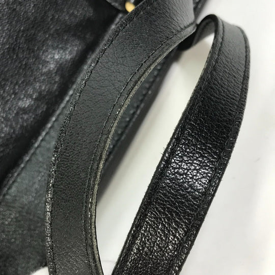 GUCCI Handbag 121551 leather black Interlocking G blondie studs Women Used Authentic
