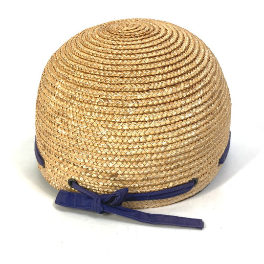 Dior hat cotton Navy / beige Sports Straw cap Women Used Authentic
