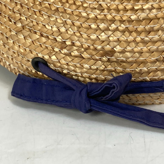 Dior hat cotton Navy / beige Sports Straw cap Women Used Authentic