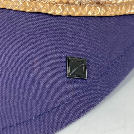 Dior hat cotton Navy / beige Sports Straw cap Women Used Authentic