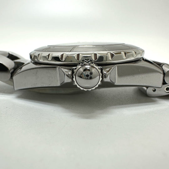 CHANEL Watches Quartz H2978 ceramic Silvertype J12 Chromatic gray dial Women Used Authentic